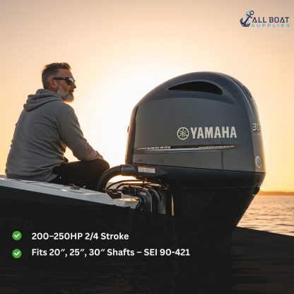 SEI 90-421 - 76° V6 Aftermarket Lower Unit – Replacement for Yamaha Outboard 200–250HP 2/4 Stroke – Fits 20", 25", 30" Shafts - Image 3